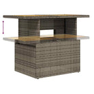 Loungeset met waterdichte zak en grijs materiaal van gepoedercoat staal - Grijs - Tuinsets