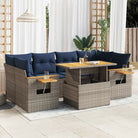 Loungeset met waterdichte zak en grijs materiaal van gepoedercoat staal - Tuinsets