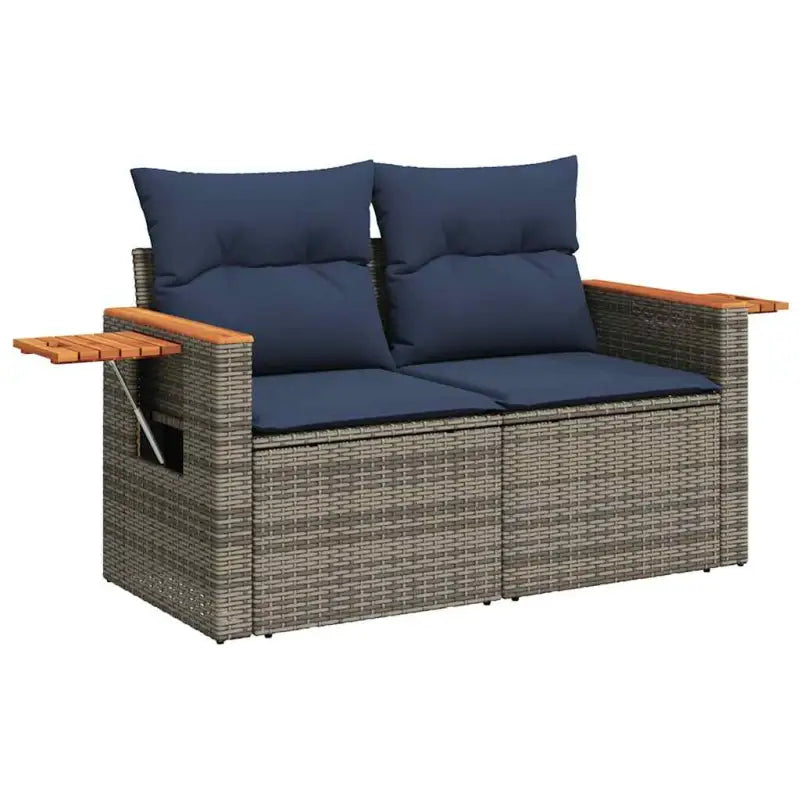 Loungeset met waterdichte zak en grijs materiaal van gepoedercoat staal - Tuinsets
