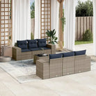 Loungeset met waterdichte zak in grijs materiaal en gepoedercoat staal - Grijs - Tuinsets