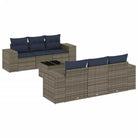 Loungeset met waterdichte zak in grijs materiaal en gepoedercoat staal - Tuinsets