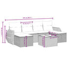 Loungeset van bruin gepoedercoat staal met comfortabele afmetingen - Tuinsets