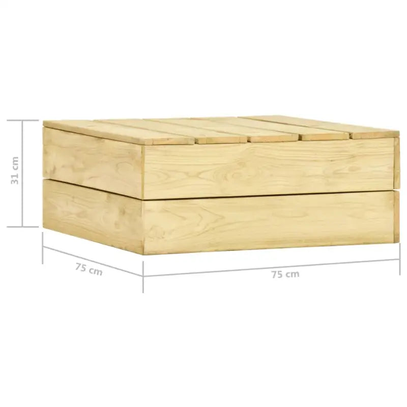 Loungeset van geïmpregneerd grenenhout voor in de tuin - Tuinsets
