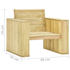 Loungeset van geïmpregneerd grenenhout voor tuin en terras - Tuinsets