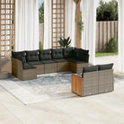 Loungeset van gepoedercoat staal met grijs materiaal voor tuin of terras - Grijs / Zonder tafel - Tuinsets