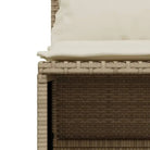 Loungeset van gepoedercoated staal met beige materiaal voor tuin en terras - Tuinsets