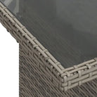 Loungeset van grijs materiaal en gepoedercoat staal voor tuin en terras - Tuinsets