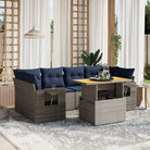Loungeset van grijs materiaal met gepoedercoat staal voor buitenplezier - Tuinsets