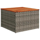 Loungeset van grijs materiaal met gepoedercoat staal en comfortabele afmetingen - Grijs - Tuinsets