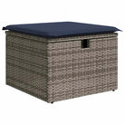 Loungeset van grijs materiaal met gepoedercoat staal en comfortabele afmetingen - Grijs - Tuinsets