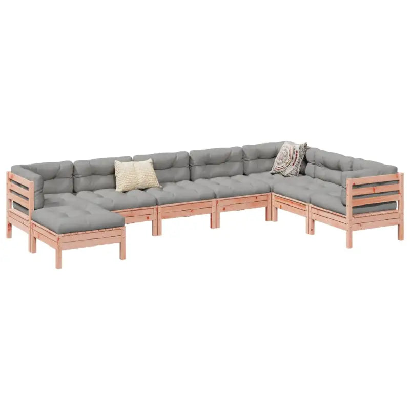 Loungeset van massief douglas vurenhout voor buitenplezier - Tuinsets