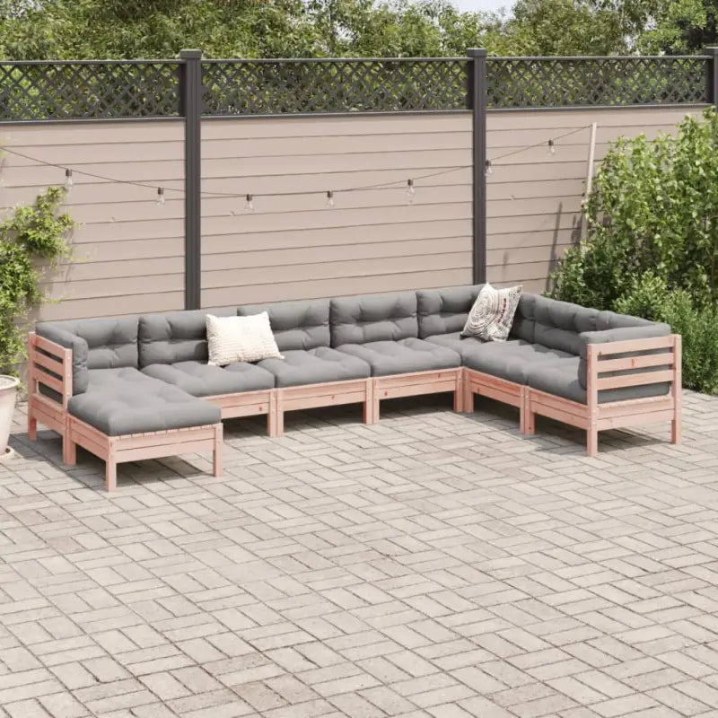 Loungeset van massief douglas vurenhout voor buitenplezier - Tuinsets