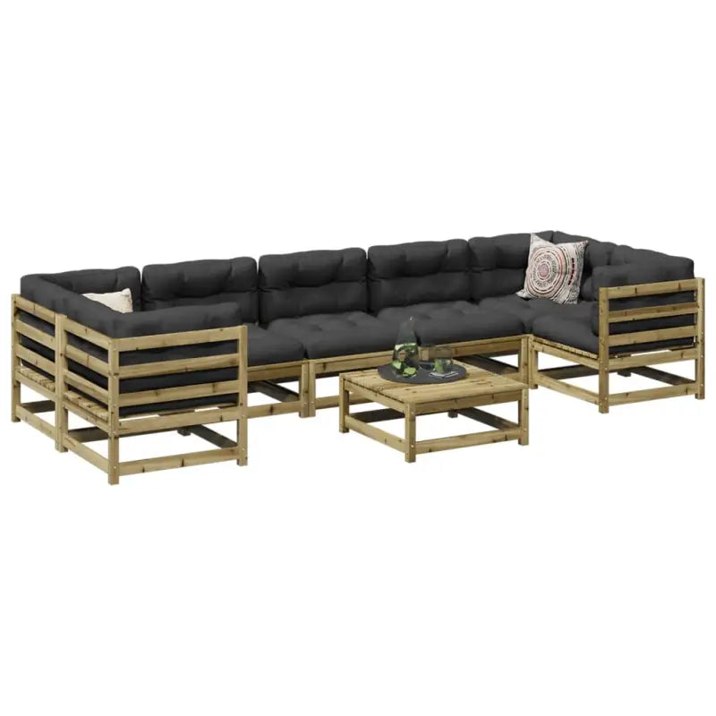 Loungeset van massief Douglas vurenhout voor je tuin of terras - Naturel geïmpregneerd / Ja - Tuinsets