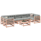 Loungeset van massief Douglas vurenhout voor je tuin of terras - Natuurlijk douglashout / Nee - Tuinsets