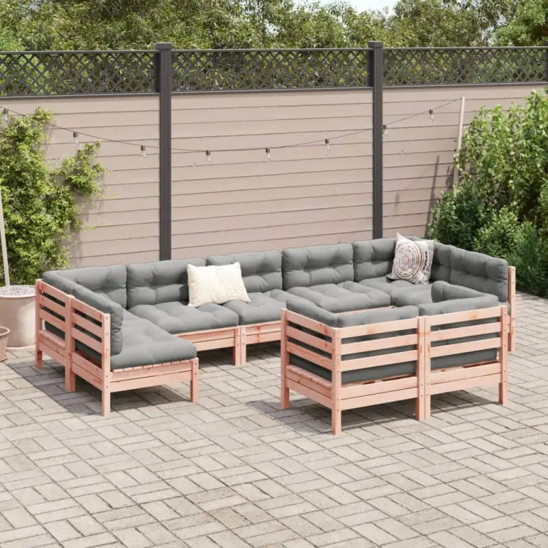 Loungeset van massief Douglas vurenhout voor jouw tuin of terras - Tuinsets