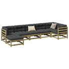Loungeset van massief douglas vurenhout voor uw tuin of terras - Naturel geïmpregneerd / Ja - Tuinsets