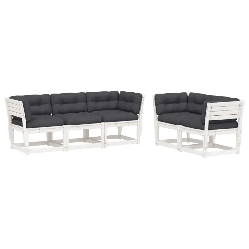 Loungeset van massief grenenhout met comfortabele zitervaring - Tuinsets