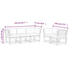Loungeset van massief grenenhout met comfortabele zitervaring - Tuinsets