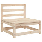 Loungeset van massief grenenhout met modulair ontwerp en comfortabele hoogte rugleuning - Tuinsets