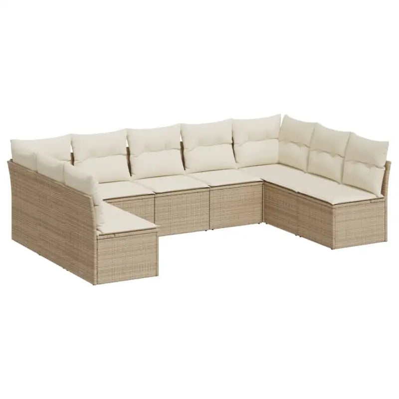 Loungeset van poly rattan met comfortabele zitervaring en gepoedercoat staal - Tuinsets