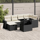 Loungeset van zwart gepoedercoat staal voor buiten optimaal comfort - Tuinsets