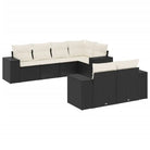 Loungeset van zwart materiaal met waterdichte zak en gepoedercoat staal - Tuinsets