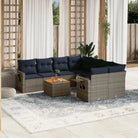 Loungeset voor buiten in grijs materiaal met waterdichte tas en gepoedercoat staal - Grijs - Tuinsets