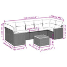 Loungeset voor buiten met waterdichte tas en grijs gepoedercoat staal - Tuinsets