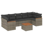 Loungeset voor buiten met waterdichte tas en grijs gepoedercoat staal - Tuinsets