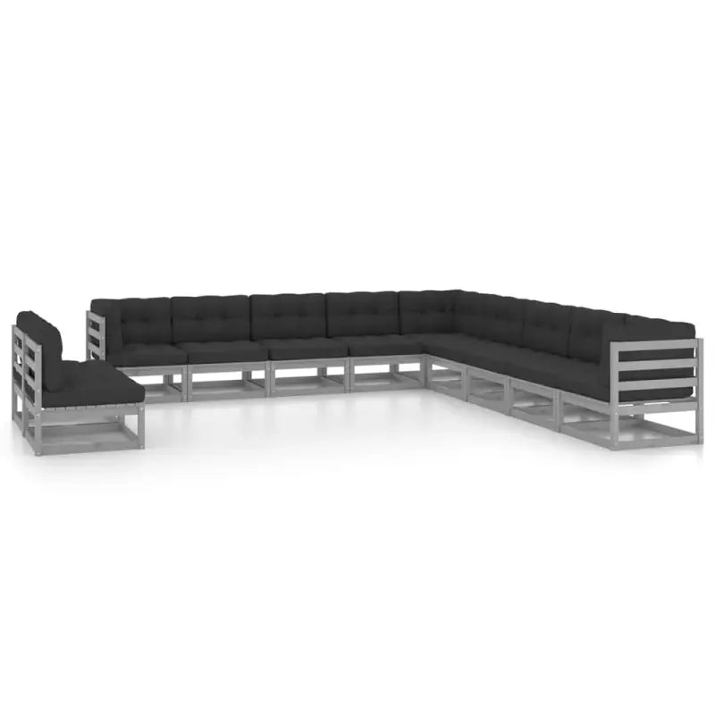 Loungeset voor genieten ontspannen en samen plezier maken - Grijs / Ja - Tuinsets