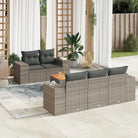 Loungeset voor tuin met gepoedercoat staal en waterdichte tas in grijs - Tuinsets