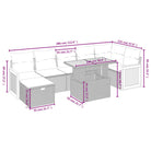 Loungeset voor tuin met grijs materiaal en gepoedercoat staal afmetingen - Tuinsets