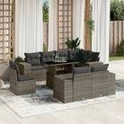 Loungeset voor tuin met grijs materiaal en gepoedercoat staal afmetingen - Tuinsets