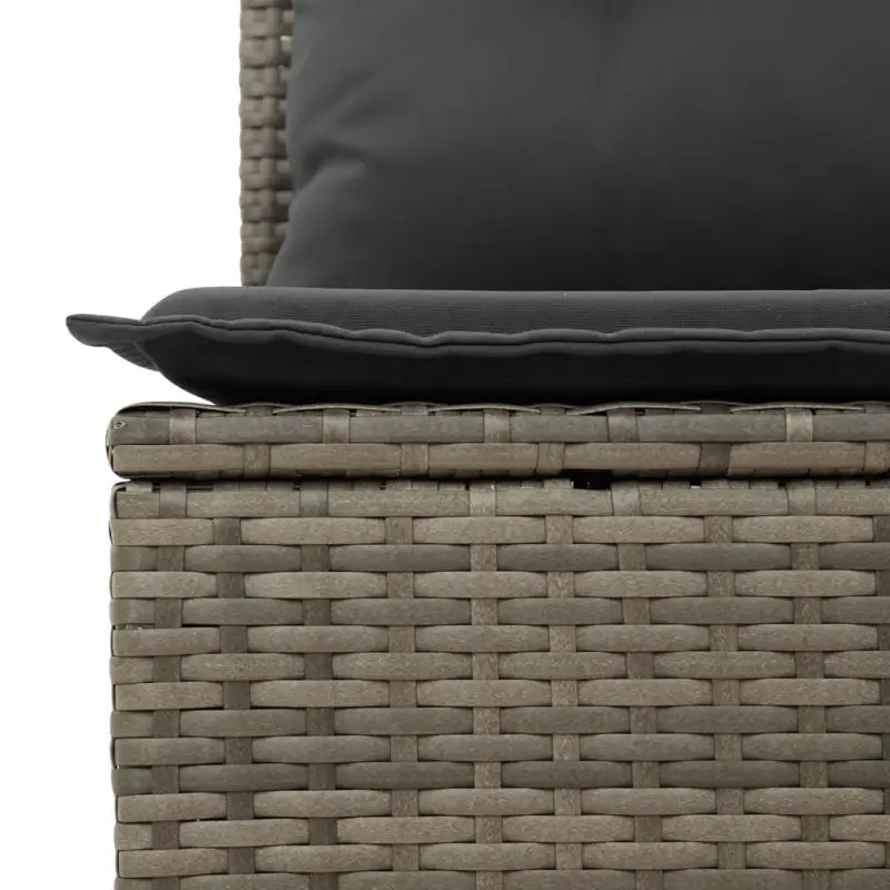 Loungeset voor tuin met grijs materiaal en gepoedercoat staal afmetingen - Tuinsets