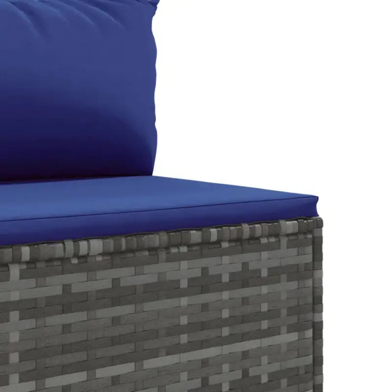 Loungeset voor tuin met grijs materiaal en gepoedercoat staal - Tuinsets