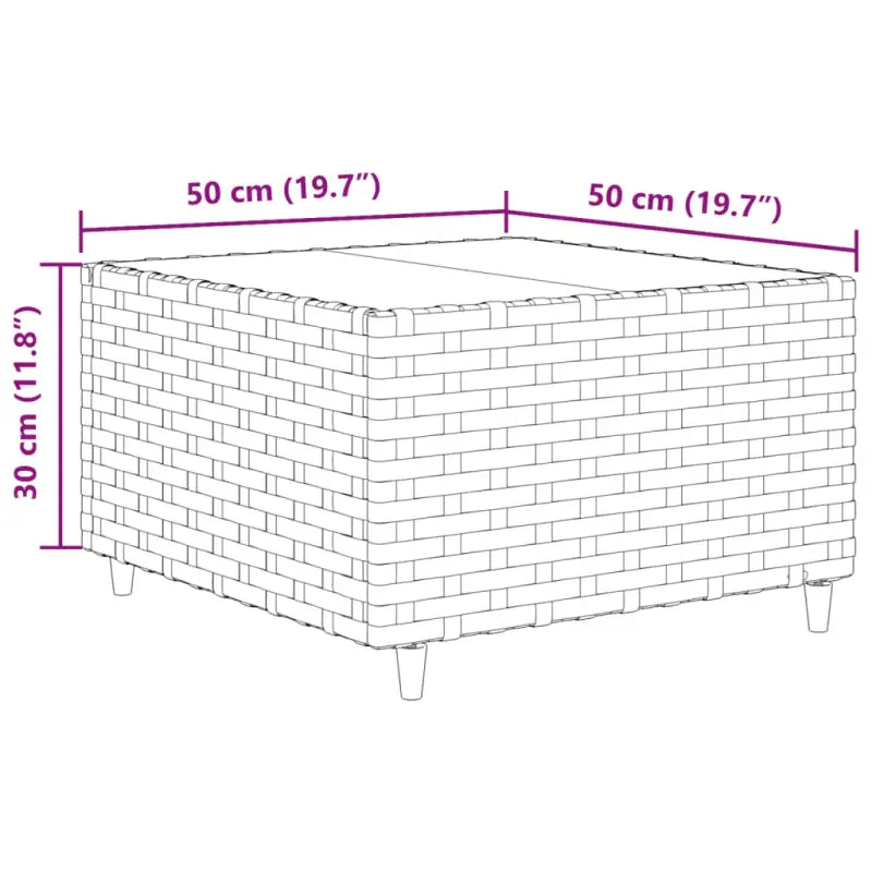 Loungeset voor tuin met grijs materiaal en gepoedercoat staal - Tuinsets