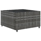 Loungeset voor tuin met grijs materiaal en gepoedercoat staal - Tuinsets