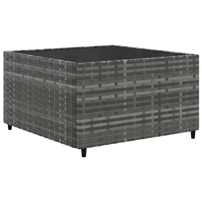 Loungeset voor tuin met grijs materiaal en gepoedercoat staal - Tuinsets