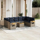 Loungeset voor tuin met grijs materiaal en gepoedercoat staal - Tuinsets