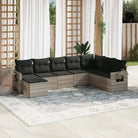 Loungeset voor tuin met waterdichte tas en gepoedercoat staal - Lichtgrijs / Zonder tafel - Tuinsets