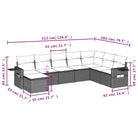 Loungeset voor tuin met waterdichte tas en gepoedercoat staal - Tuinsets