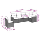 Loungeset voor tuin met waterdichte tas en grijs gepoedercoat staal - Tuinsets