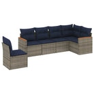 Loungeset voor tuin met waterdichte tas en grijs gepoedercoat staal - Tuinsets