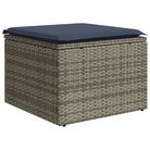 Loungeset voor tuin of terras in grijs materiaal met gepoedercoat staal - Tuinsets