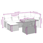 Loungeset voor tuin of terras in grijs materiaal met gepoedercoat staal - Tuinsets