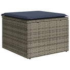 Loungeset voor tuin of terras in grijs materiaal met gepoedercoat staal - Tuinsets