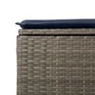 Loungeset voor tuin of terras met waterdichte tas en grijs materiaal - Grijs - Tuinsets