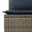 Loungeset voor tuin of terras met waterdichte tas en grijs materiaal - Grijs - Tuinsets
