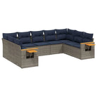 Loungeset voor tuin of terras met waterdichte tas en grijs materiaal - Grijs / Zonder tafel - Tuinsets
