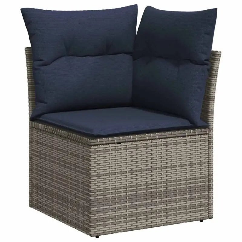 Loungeset voor tuin of terras met waterdichte tas en grijs materiaal - Grijs - Tuinsets